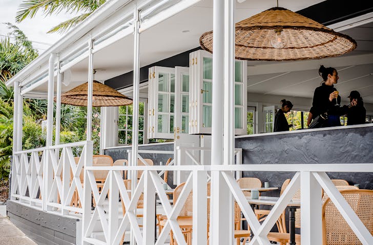 exterior front of tarte beach house