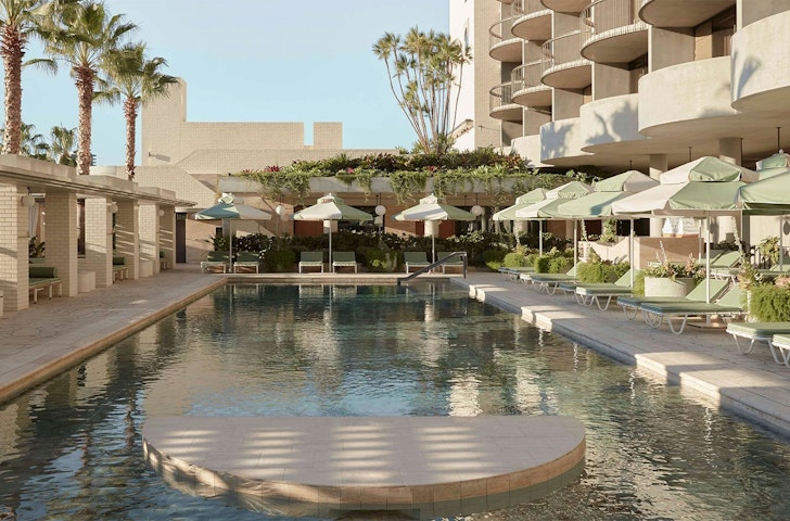 A photo of the pool at The Calile Hotel, one of the best luxury stays in Queensland