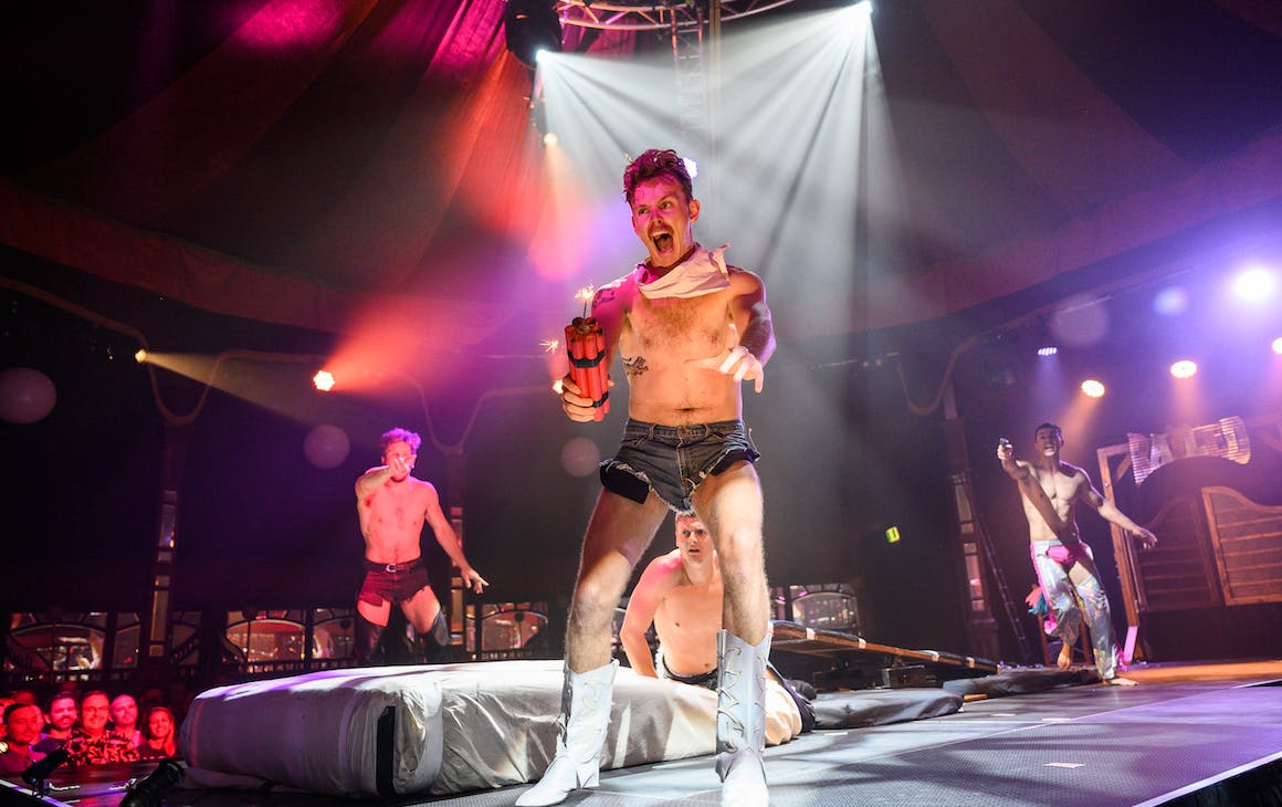 RAILED performing on stage