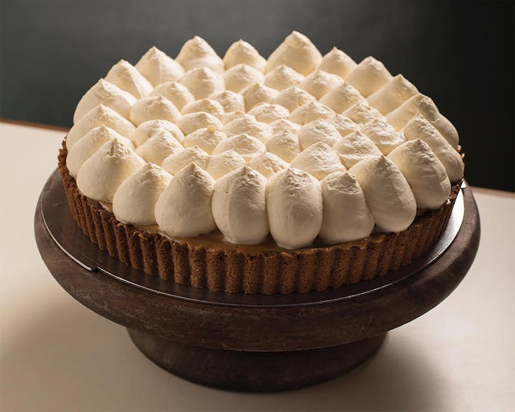 A perfect whole banoffee pie at Federal delicatessen.