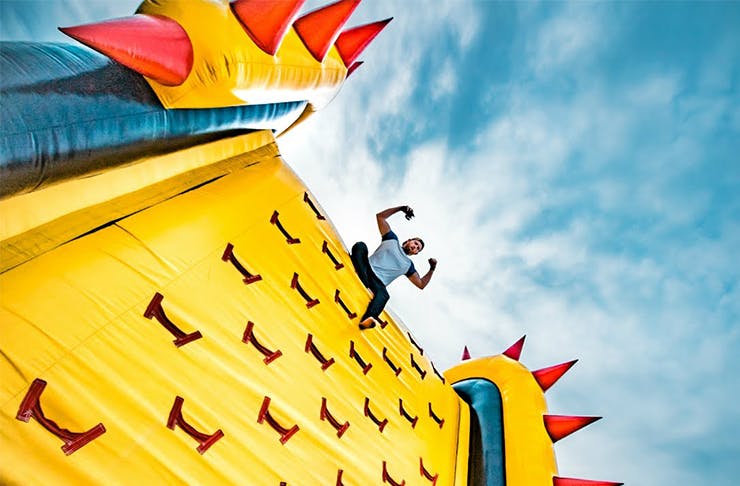 world's largest bouncy castle