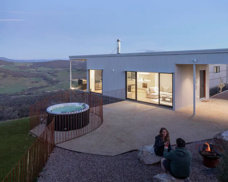 The hot tub with a view at The Bella Vista best Airbnbs with spas Victoria