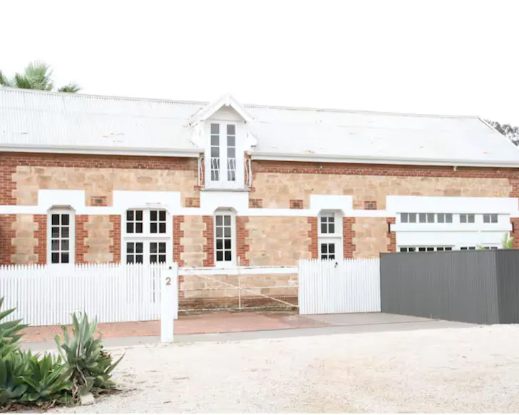 An exterior view of The Coach House one of the best Airbnbs in South Australia