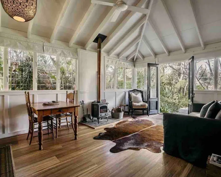 The living space at The Collectors Studio best Central Coast accommodation