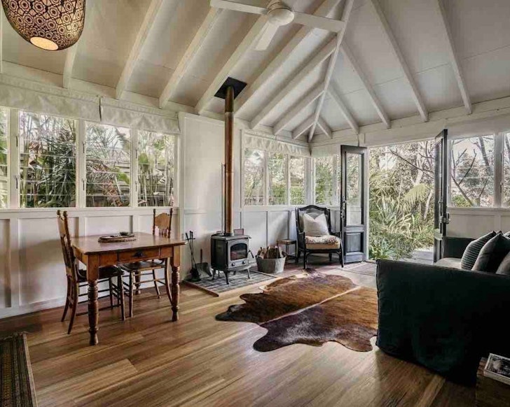 The living space at The Collectors Studio best Central Coast accommodation