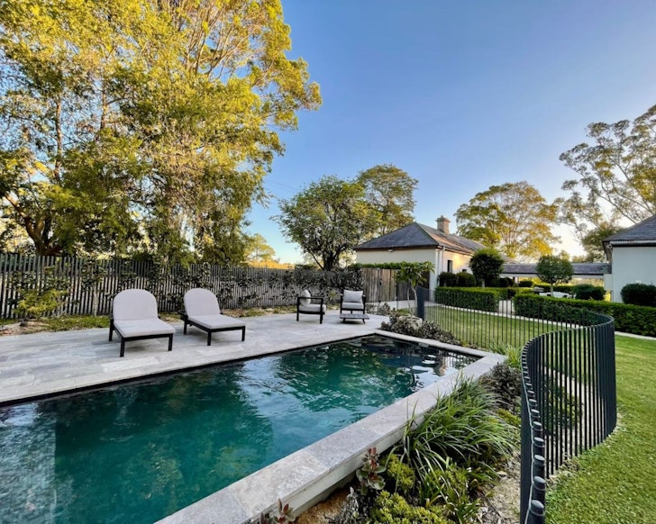 The outdoor pool at The Cottage at Berry House one of the best NSW Airbnbs