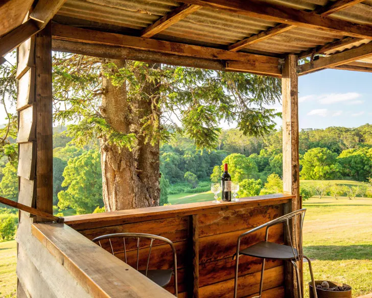 The communal lounge at The Dairy Cottage best pet-friendly accommodation Queensland