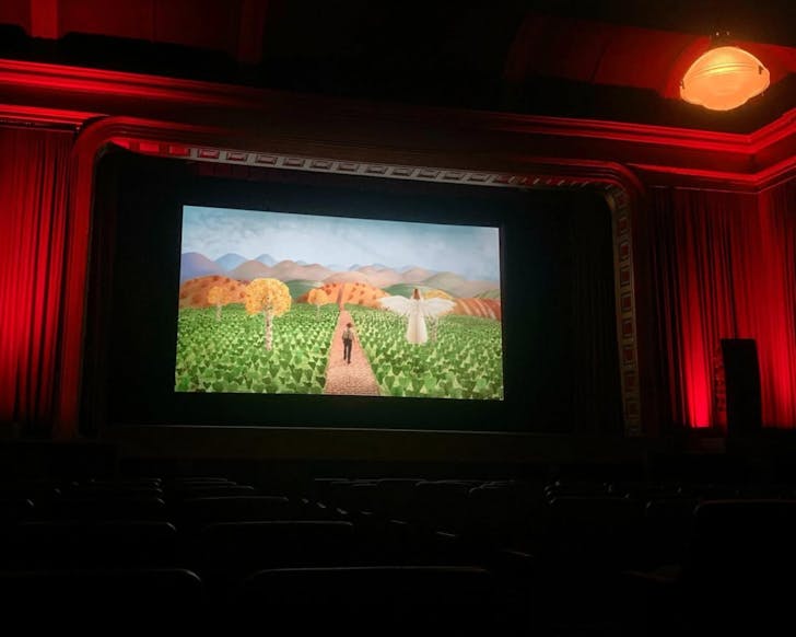 The immaculate, retro interior of The Hollywood.
