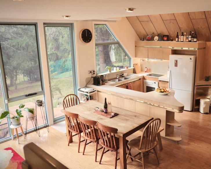 The kitchen at The Jarlsberg best Victoria snow getaways