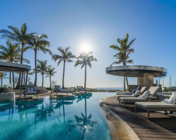 The pool at The Langham Gold Coast one of the best Gold Coast romantic getaways