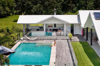 The pool at The Langville Estate best family friendly Airbnbs near Brisnane