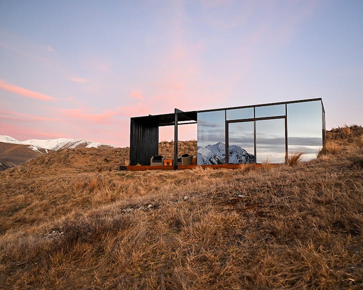 The glasshouse type accommodation of the Lindis pods.