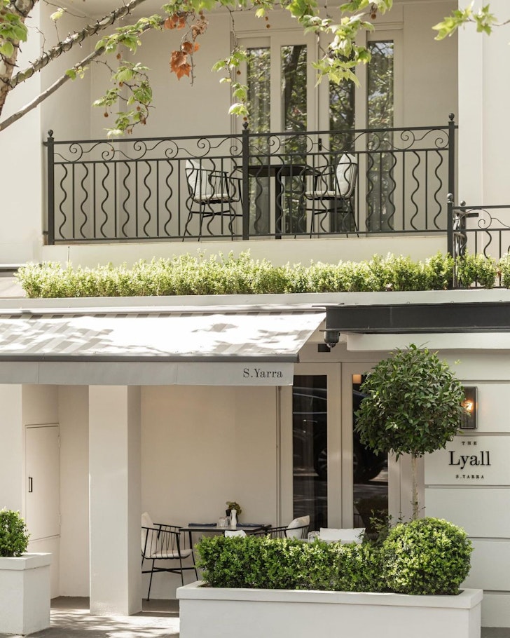 An exterior view of The Lyall one of the best luxury hotels Melbourne