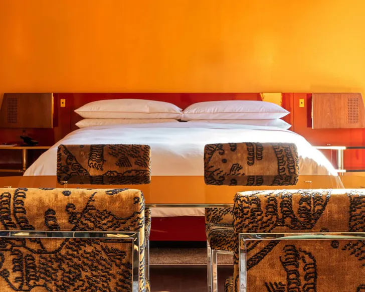 A bedroom at The Manner best hotels Soho New York