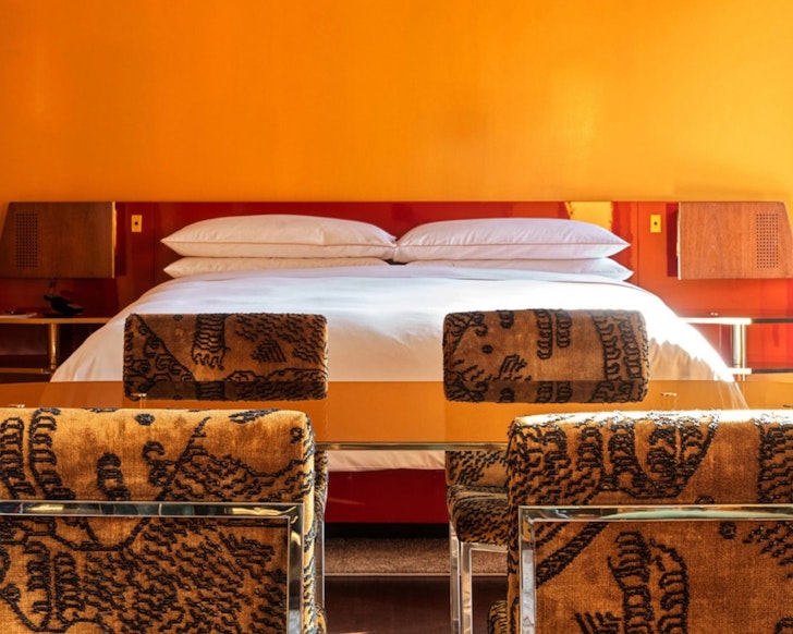 A bedroom at The Manner best hotels Soho New York