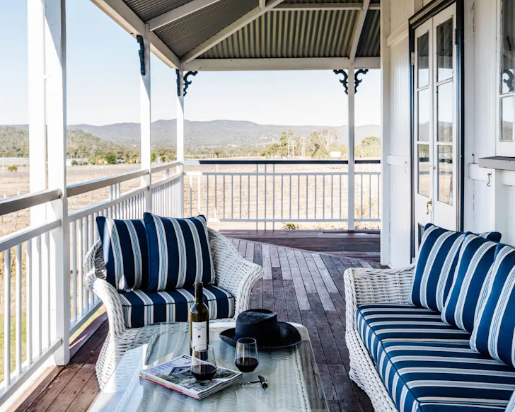 The view from the verandah at The Old Farmhouse best accommodation Stanthorpe