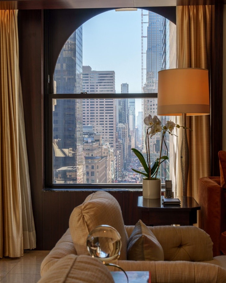 A room with a view at The Peninsula New York best hotels for families New York