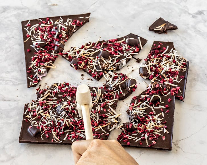 Christmas smash bark from The Remarkable Chocolate Co
