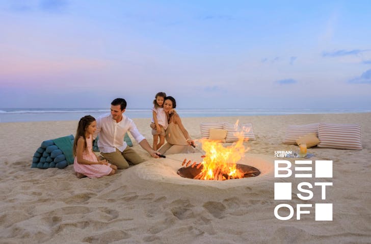 Bonfire on the beach at The Ritz-Carlton, Bali
