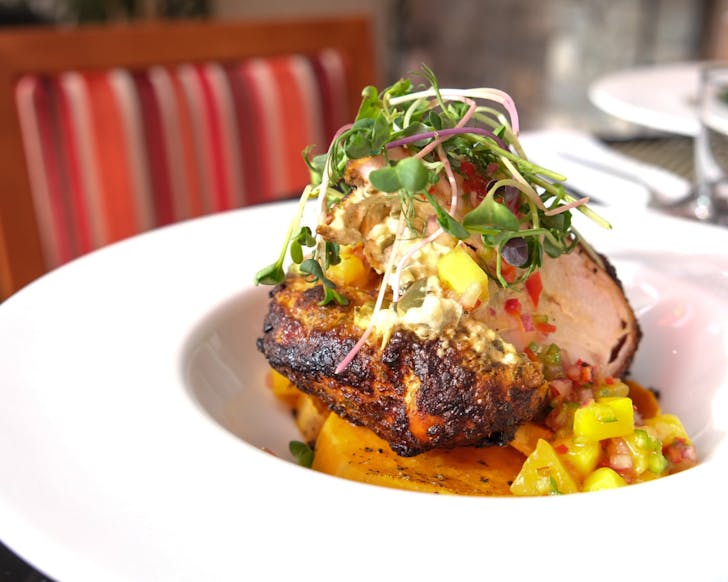 A juicy looking meat dish feom The Saucy Chef. 