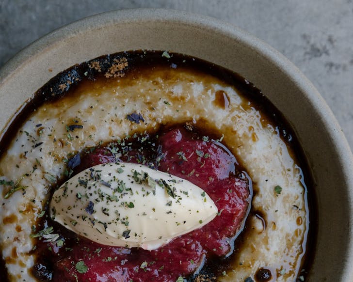 Creamy bowl of porridge