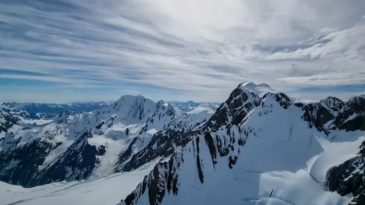 The Southern Alps in New Zealand