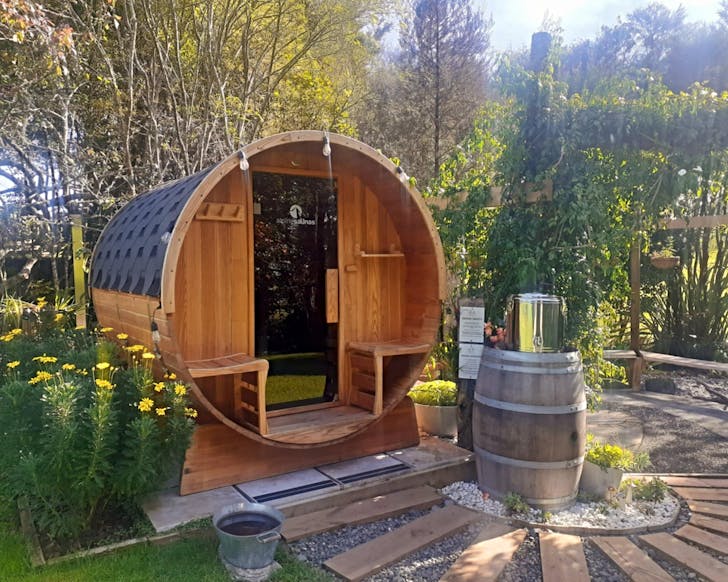 The cutest little sauna at The Space. 