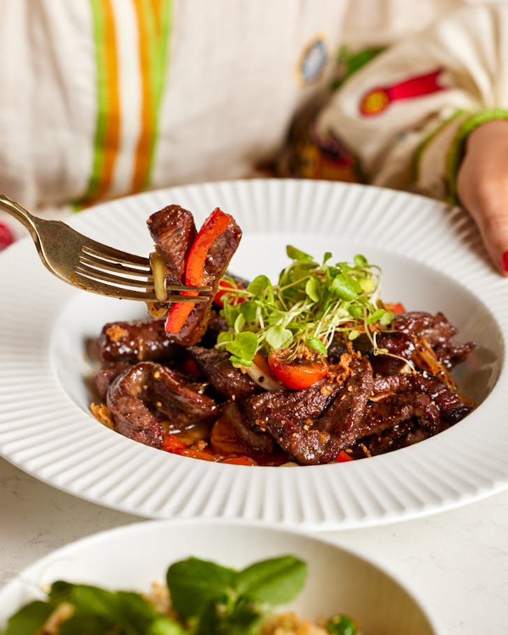 Enjoying South East Asian inspired cuisine at Luc Lac