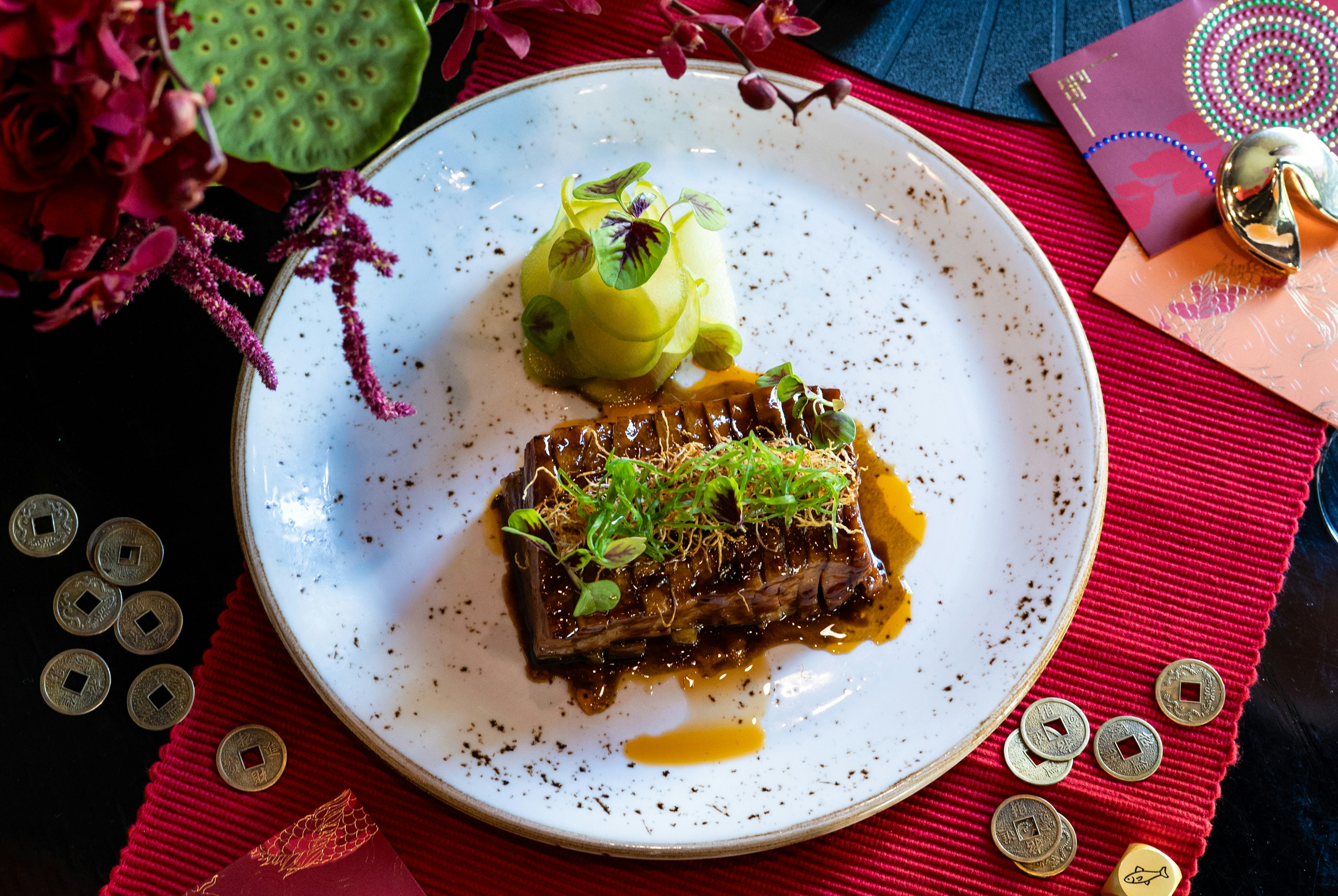 Chinese eats plated up at The Star.