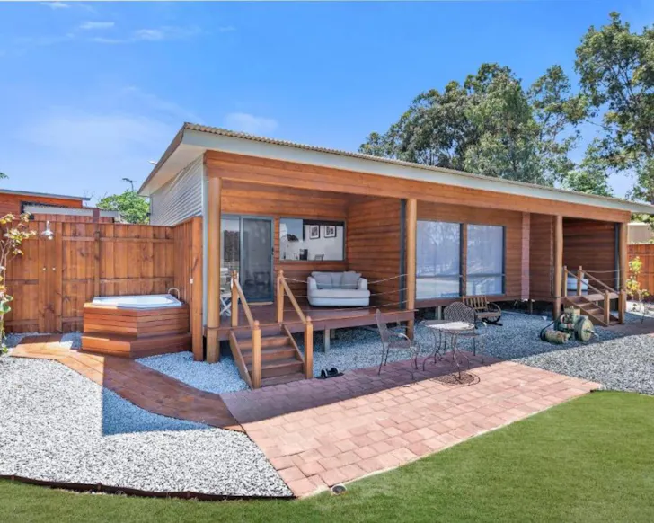 A view of a chalet at The Swan Valley Retreat best Swan Valley accommodation