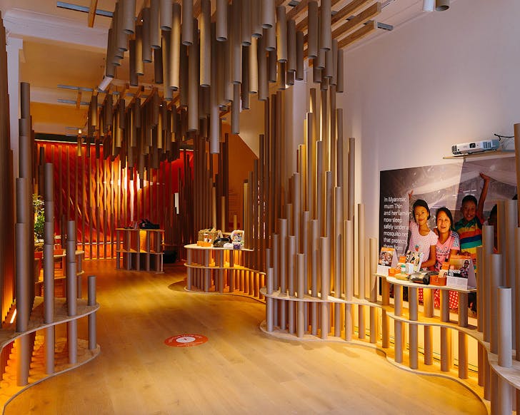 The entrance to the gorgeous World Vision Smiles pop up shop in Newmarket.