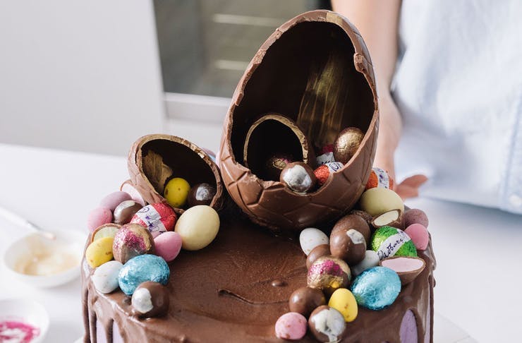 A delicious Easter egg cake