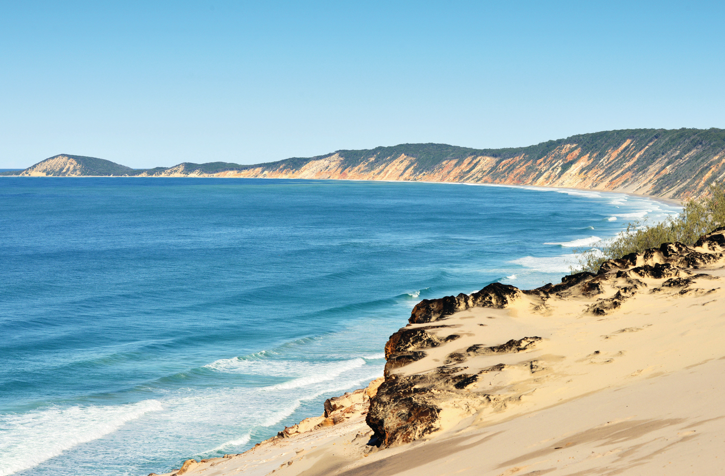 rainbow beach australia sand