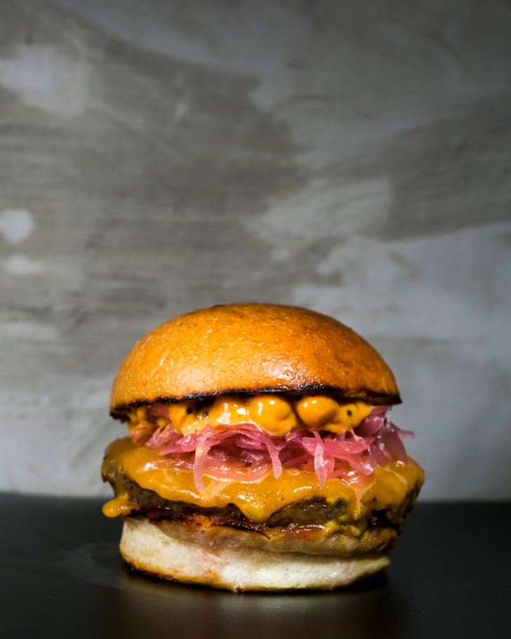 A burger from Three Buns