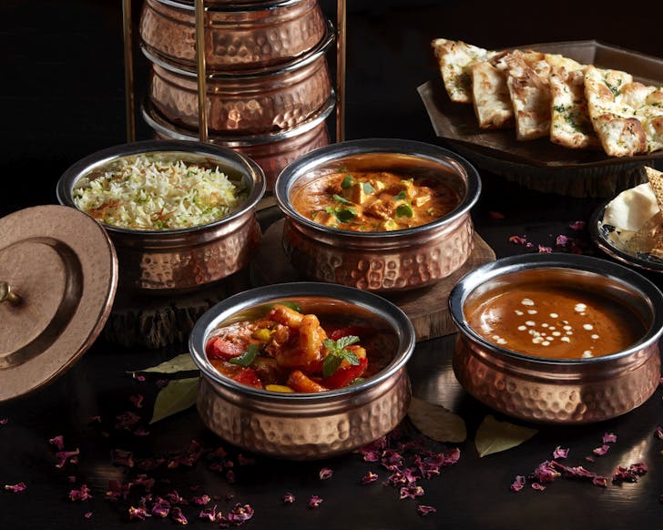 A selection of dishes from Tiffin Room
