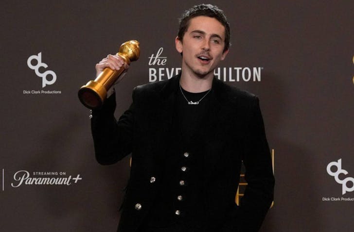 Timothee Chalamet, Best Performance By A Male Actor In A Motion Picture - Musical Or Comedy
