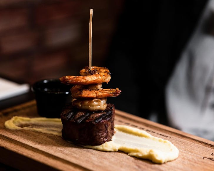 A sweet surf 'n' turf number at Tititea Steak House.