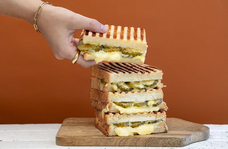 A stack of toasties from the Toastie Takeover.