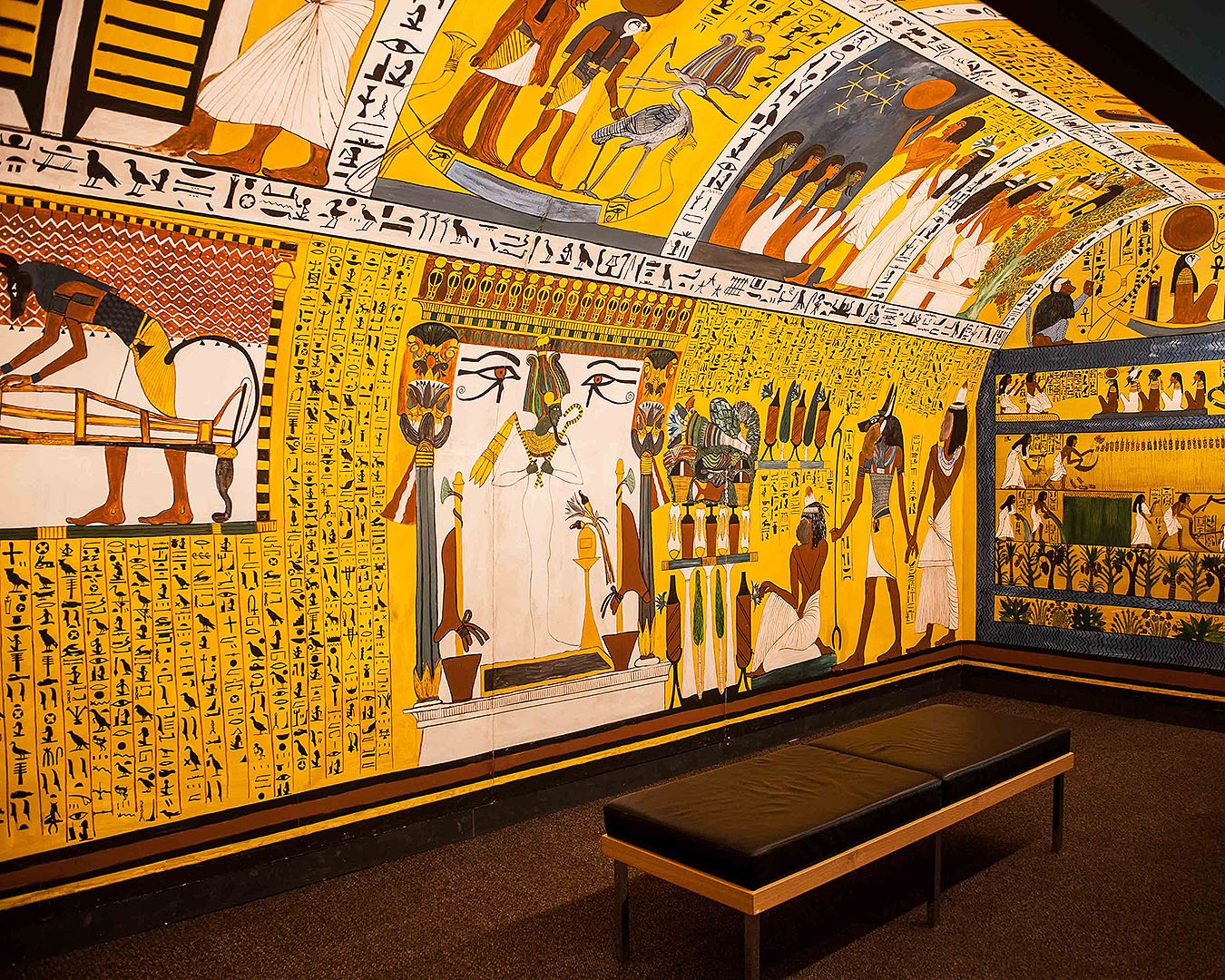 A replica of the Tomb Of Sennedjem at the exhibition at Auckland Museum.