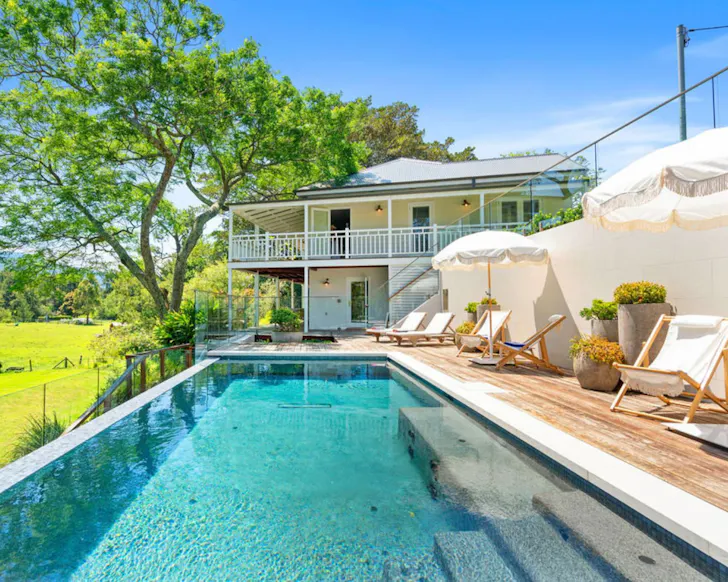 The pool at Torrente House best NSW Airbnbs