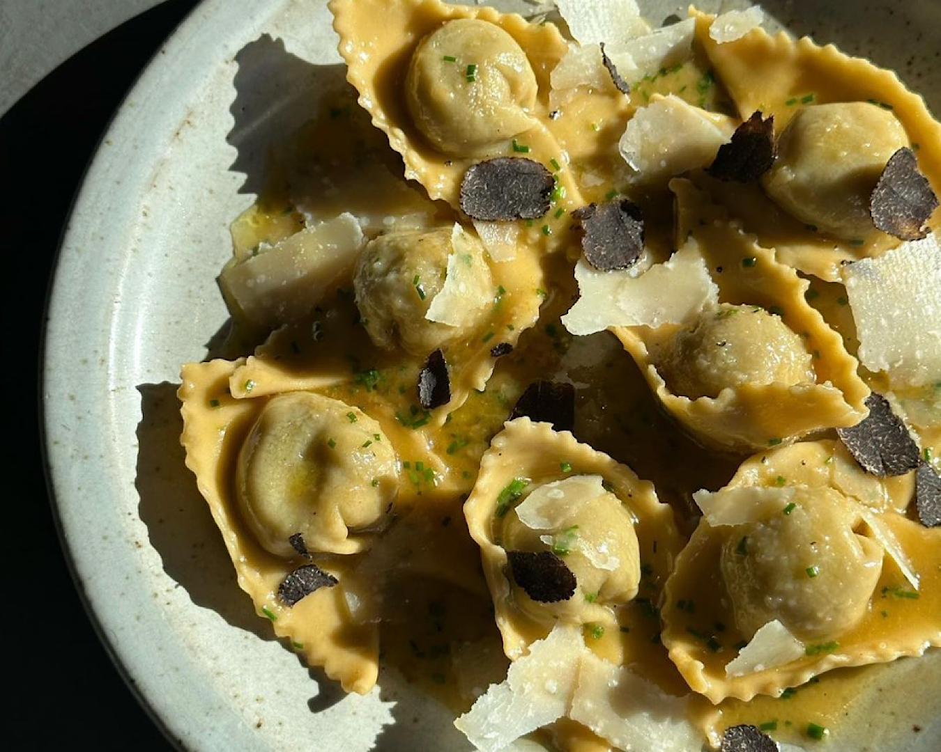A plateful of tortellini by Amano, one of the best places to eat at in Auckland this summer. 