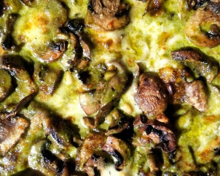 A pizza from Toto Pizza