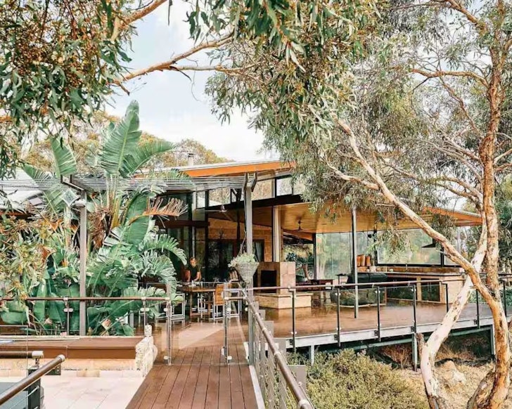 An exterior view of Treehouse In The Australian Bush one of the best Perth Airbnbs