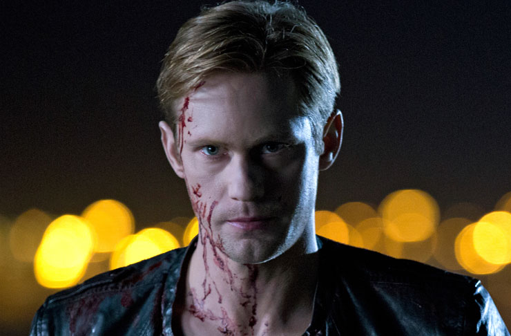 Vampire Eric covered in blood from the show True Blood