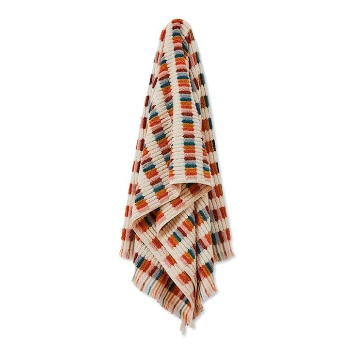 Multi-coloured hanging towel