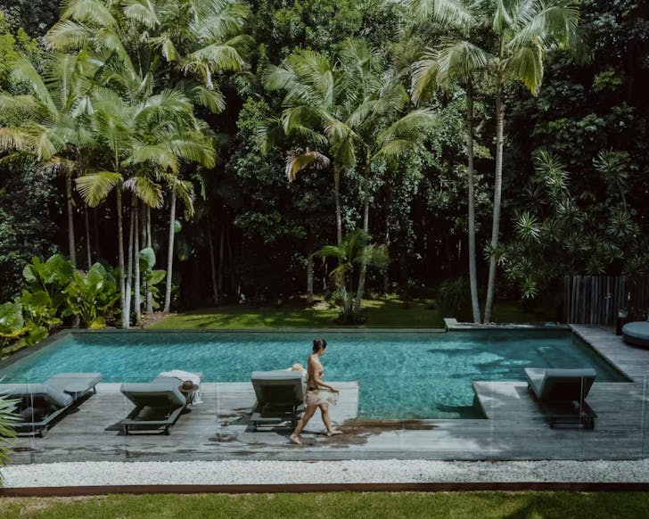 The pool at Two Acres Home Airbnb for large groups NSW