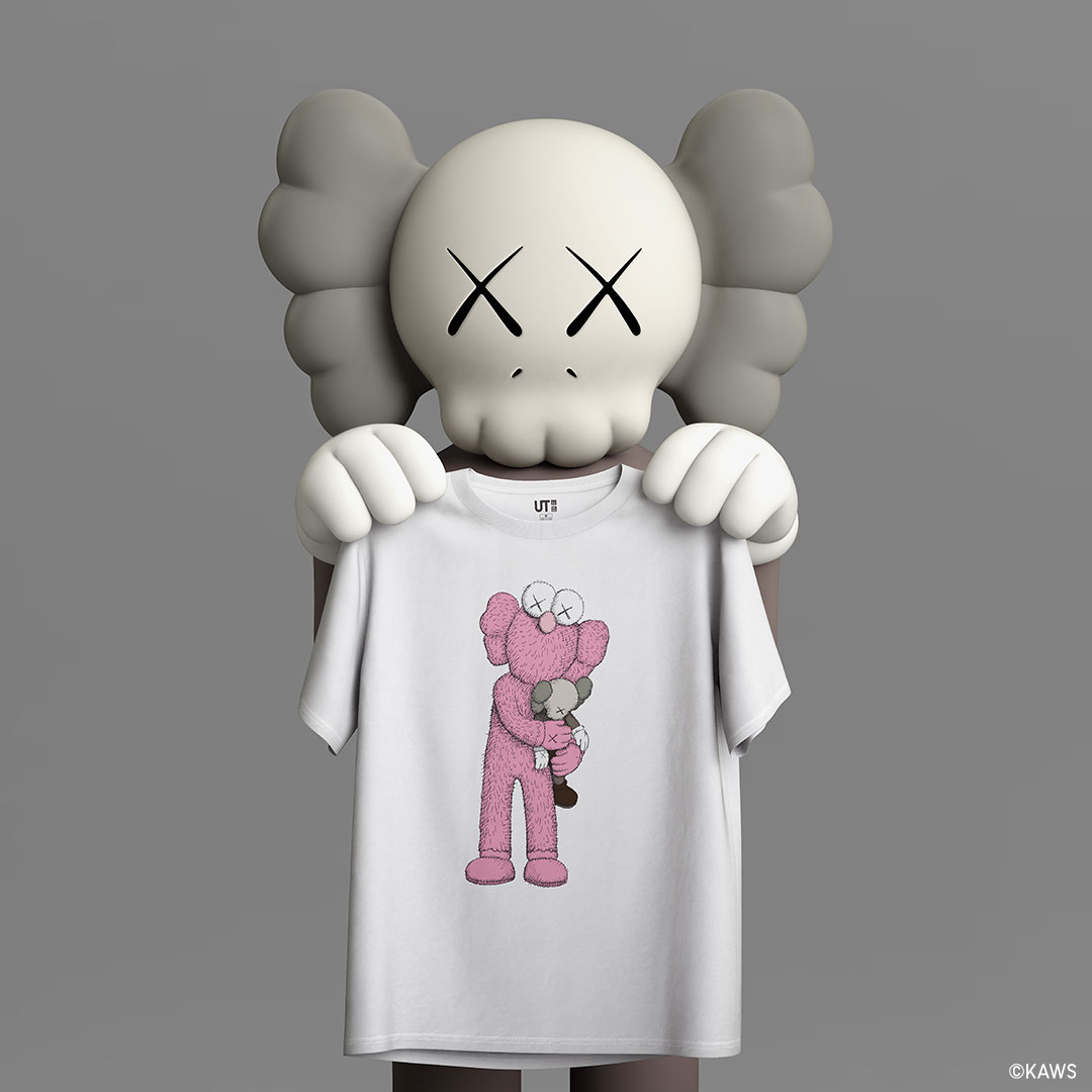 Qoo10  Foreign trade Tide brand Uniqlo KAWS Joint payment Summer Limited Tsh   Womens Clothing