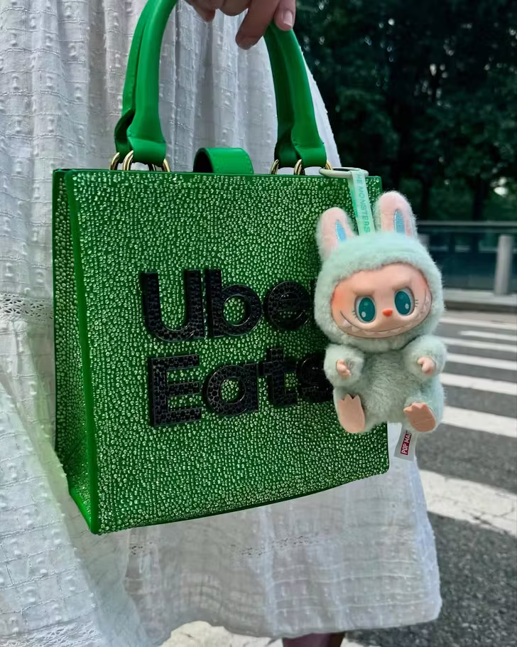 Uber eats and a labubu (@ubereats)