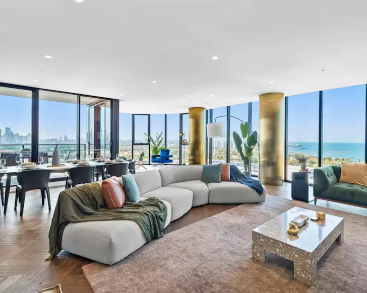 Ultra luxe penthouse luxury Airbnb Melbourne 