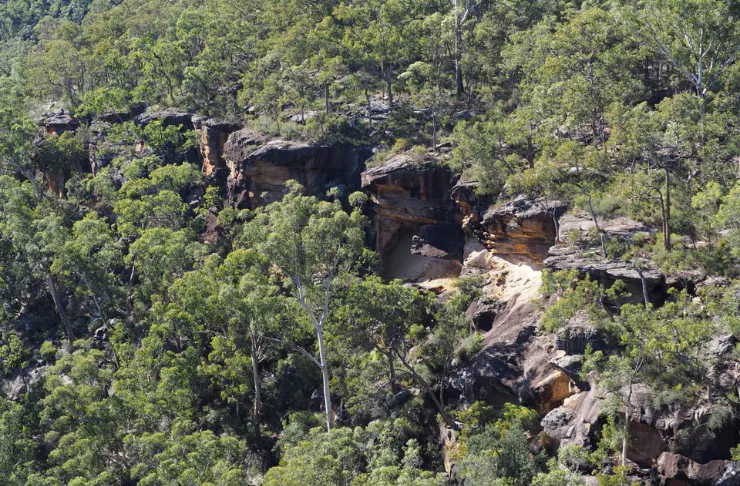 A cliffline adjacent to the new Gulguer National Park